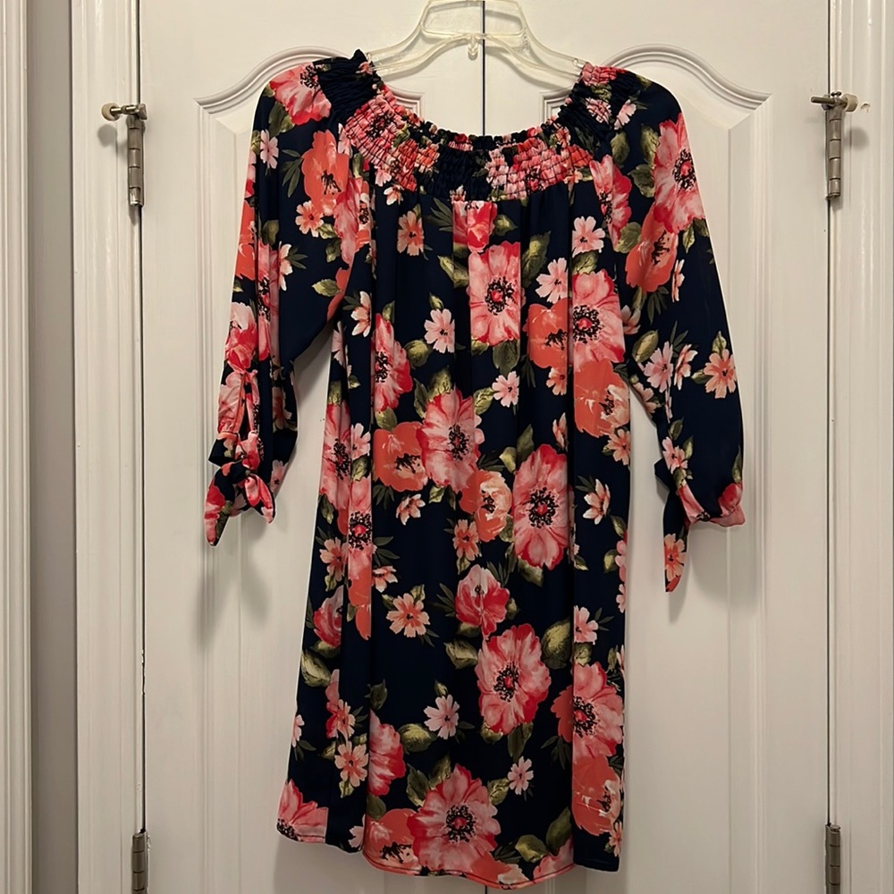 Flower print dress